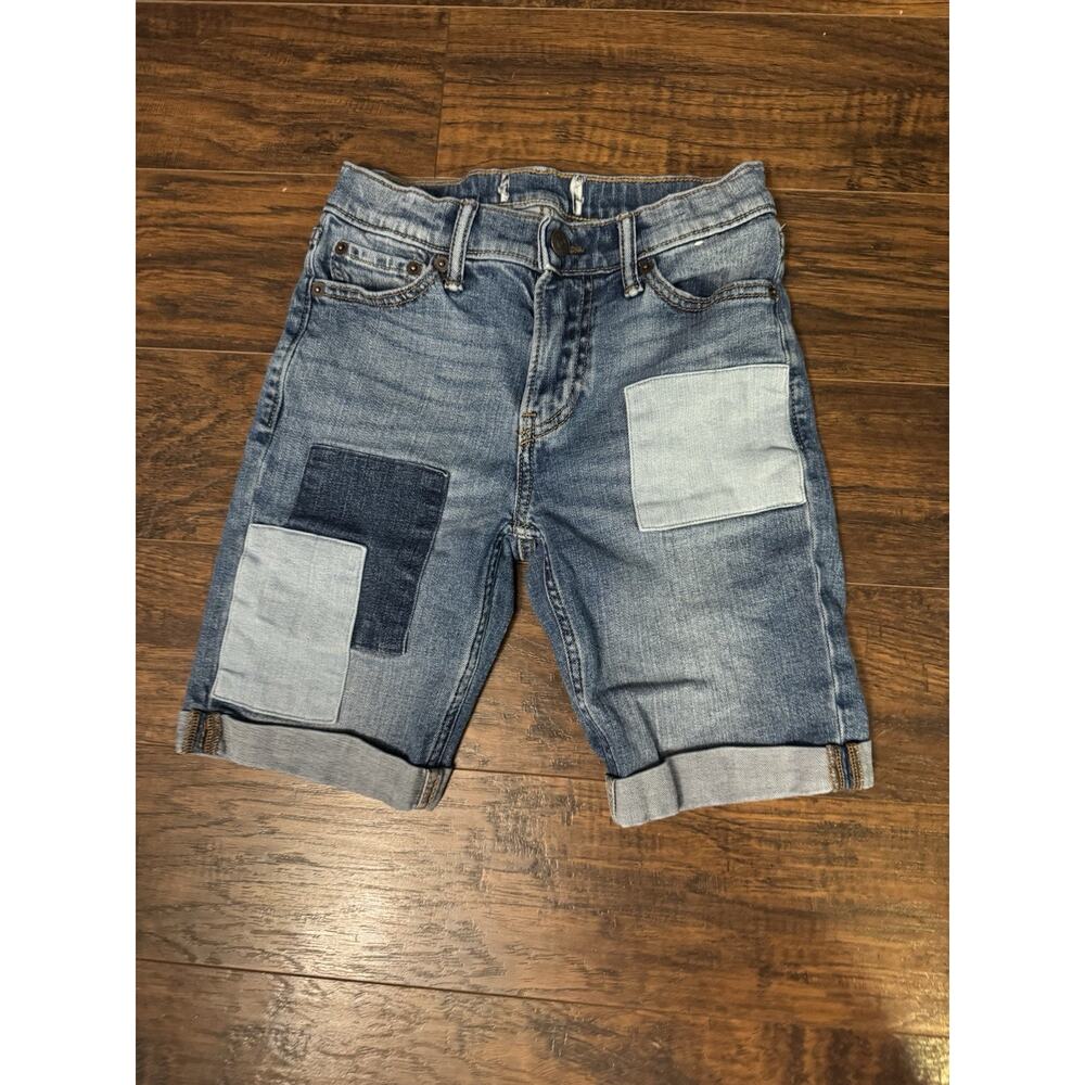 Abercrombie & Fitch Kids Denim Patchwork Shorts - Blue